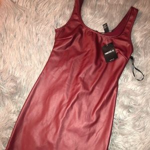 Red bodycon spandex dress